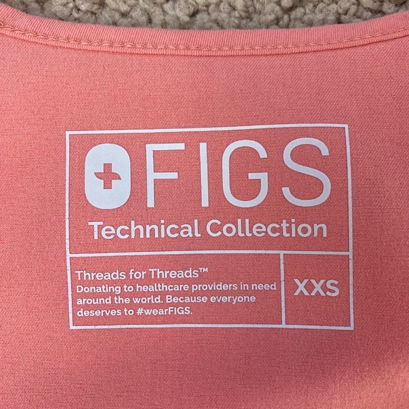 Figs Coral Catarina XXS and Yola XXS Regular Waist / Length Scrub Set - Picture 6 of 9